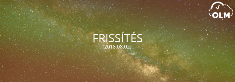 Frissítés 2018.08.01.