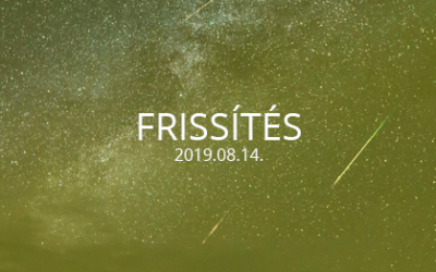 Frissítés 2019.08.14.