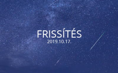 Frissítés 2019.10.17.