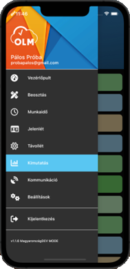 Munkaruha modul - OLM Rendszer